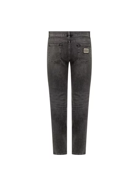 Skinny jeansy skinny Dolce And Gabbana szare