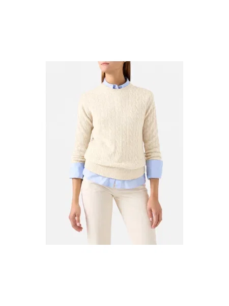 Sweter Mc2 Saint Barth wełniany biały