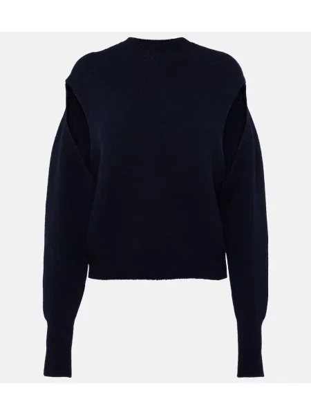 Pulover Ferragamo din cașmir albastru