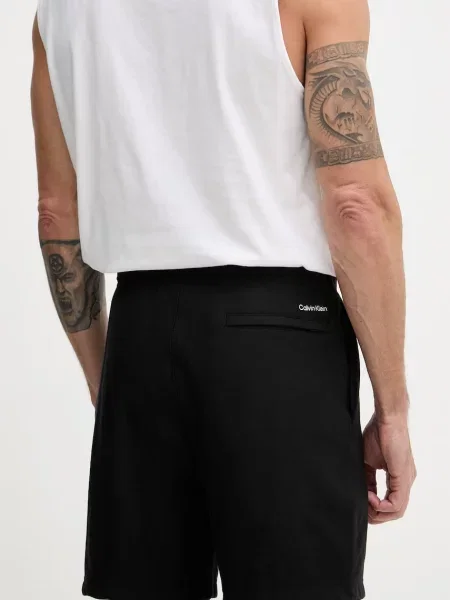 Calvin Klein Jeans Szorty sportowe Terry czarny