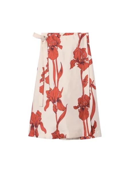 Wielobarwność spódnica midi La Doublej do kolan