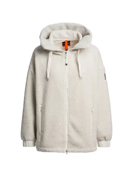Hanorac cu glugă Parajumpers din fleece alb