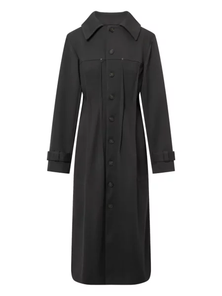 Płaszcz Elena Velez plisowany czarny