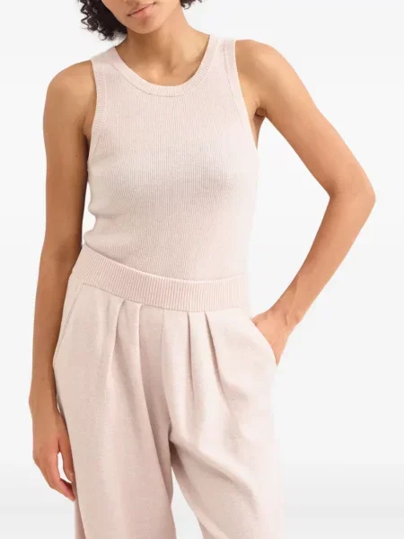 Pantaloni Eres plisate roz