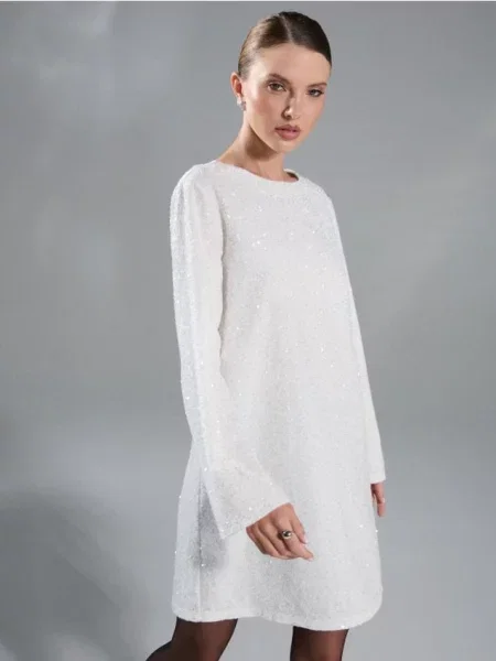 Сукня-бульбашка кремовий