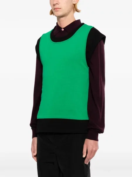 Tricou Lii fără mâneci verde