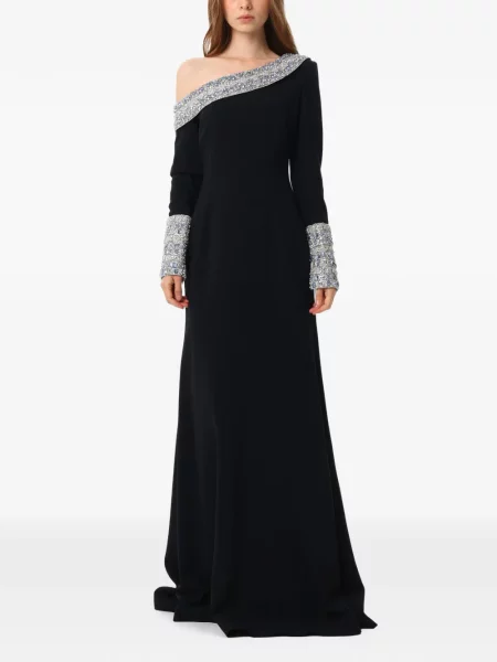 Rochie maxi Dina Melwani negru