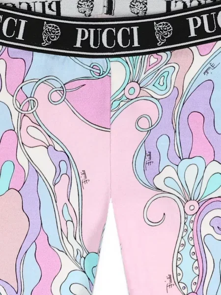 Legginsy dziecięce Pucci różowe