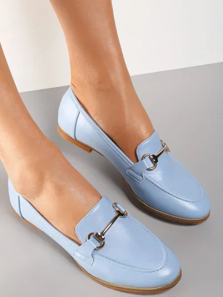 Mocasini bleu deschis Sakina albastru