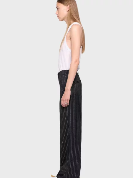 Брюки Zadig&voltaire в полоску серые