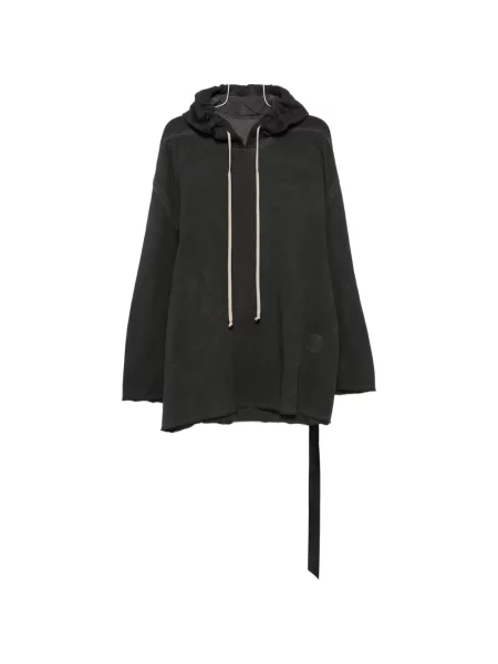 Hanorac cu glugă Rick Owens Drkshdw cu cordon negru