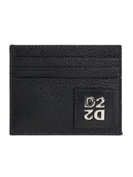 Portfel Dsquared2 skórzany czarny