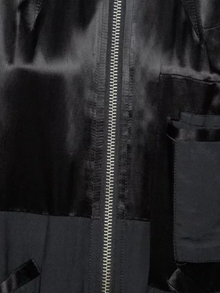 Satynowy kurtka bomber Haider Ackermann czarny