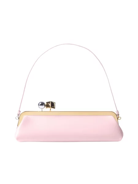 Torebka Jacquemus skórzana różowa