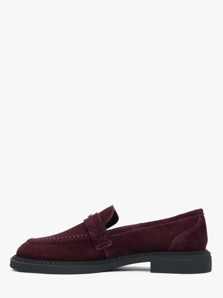 Estro Mocasini burgundy roșu