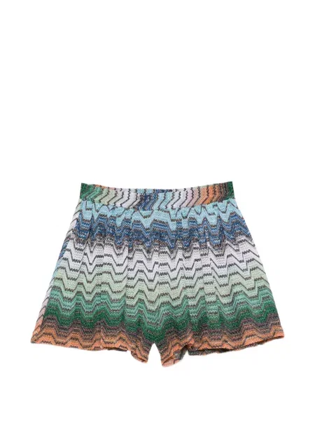 Kötött rövidnadrág Missoni zöld