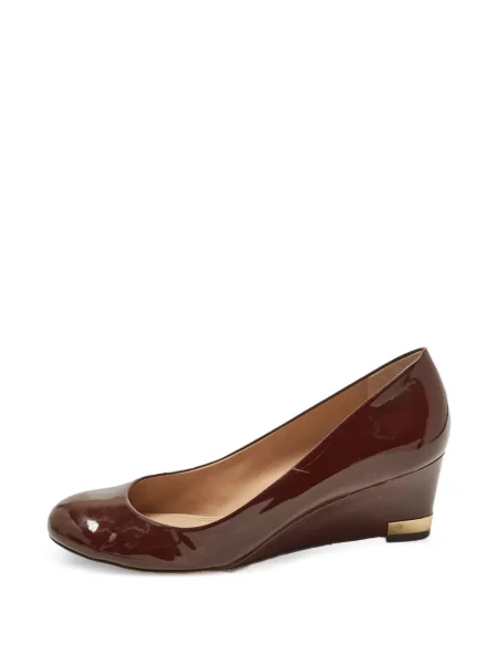 Bőr éksarkú körömcipő Tory Burch barna