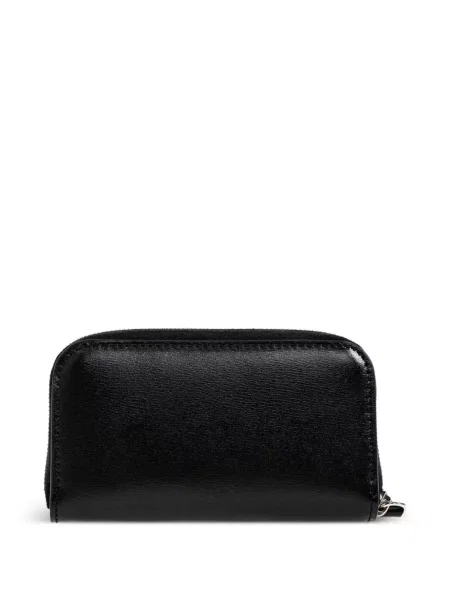 Кожено портмоне Fendi с автограф черно