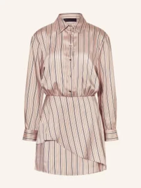 Sukienka koszulowa Liu Jo w paski beżowa