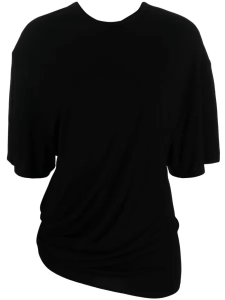 Scurt tricou Christopher Esber drapate negru