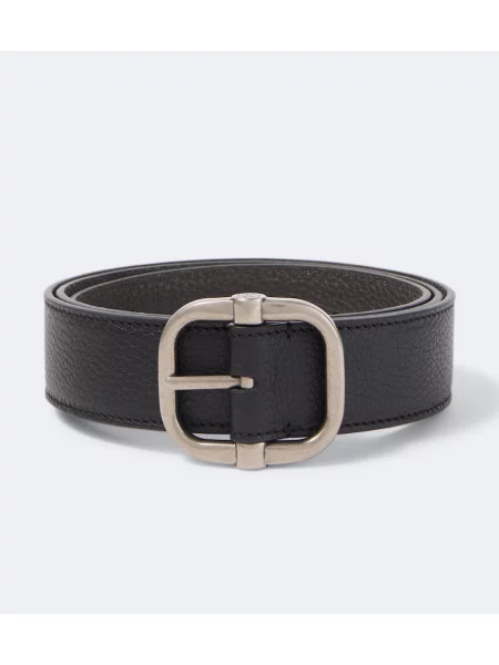 Cu centură reversibil curea Loewe din piele negru