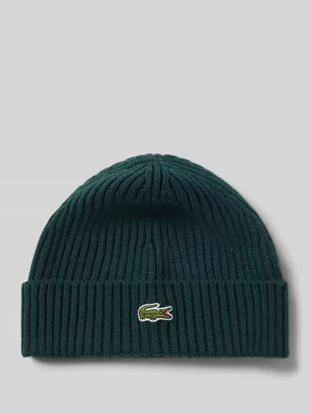 Lacoste czapka wełniana zielona