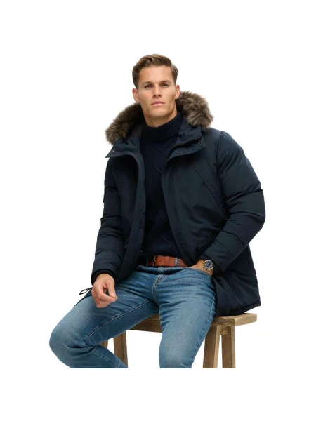 Parka Superdry modrá