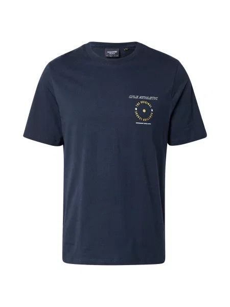 Lyle & Scott Tričko Lyle Athletic námořnická modř / citronová bílá