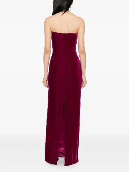 Rochie Tom Ford drapată de costum violet