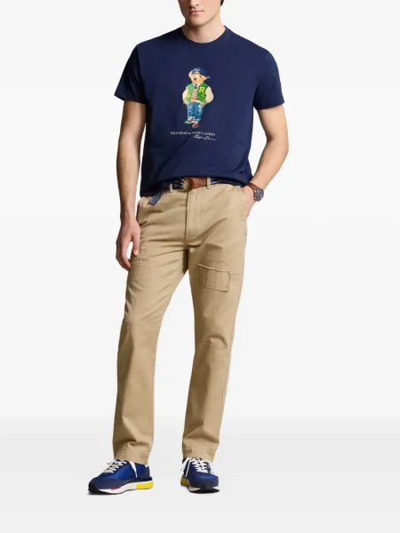 Cu centură curea Polo Ralph Lauren tricotate cu dungi albastru