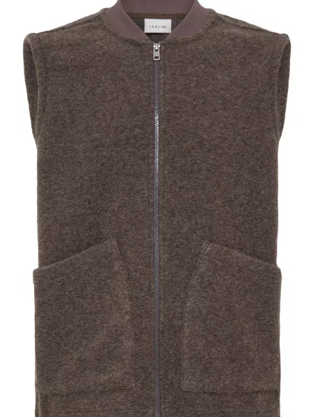 !Solid Vestă SWARD închis maro