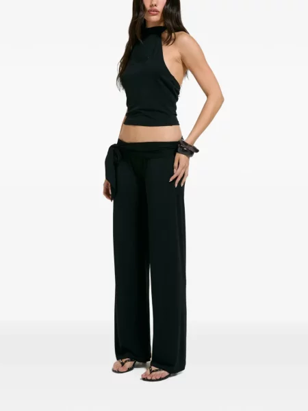 Παντελόνι Juicy Couture γραβάτες μαύρο