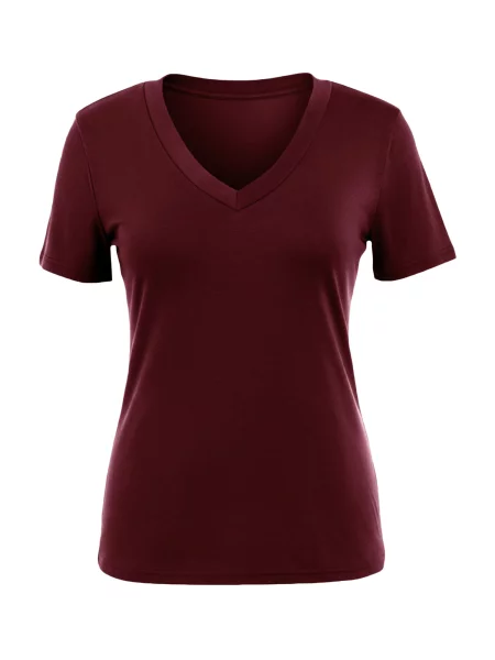 Imily Bela Tricou burgundy roșu