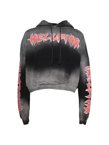 Hanorac cu glugă Hellstar cu imagine negru