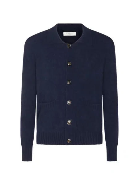 Кашмирена жилетка Piacenza Cashmere синьо