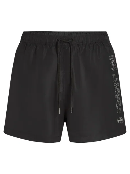 Plavecké šortky KARL LAGERFELD černé