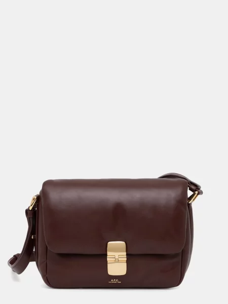A.P.C. geantă crossbody pentru femei din piele sac grace soft
