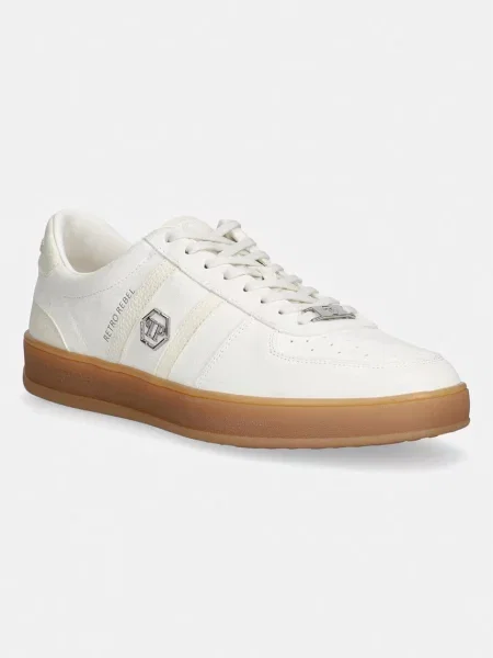 Philipp Plein Lo-Top Sneaker Retro Rebel sneakers pentru bărbați din piele întoarsă bej