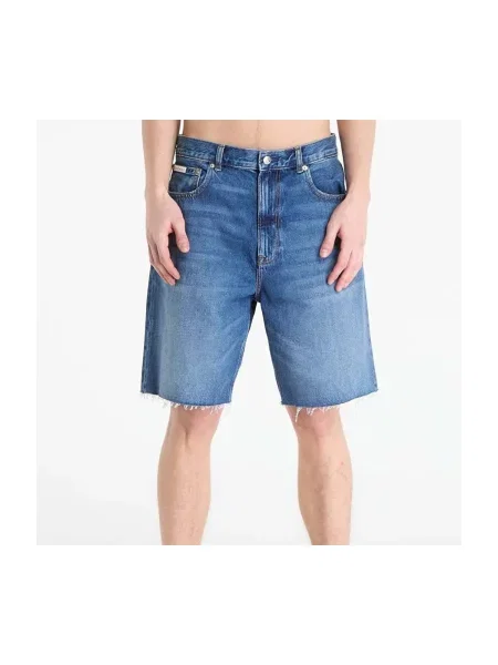 Džínsové šortky Calvin Klein Jeans modrá