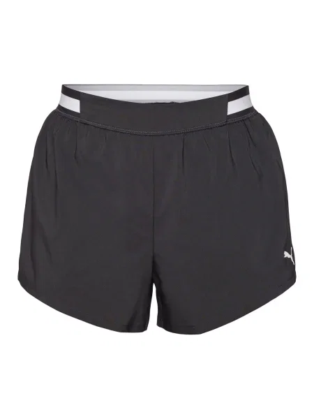 PUMA Športne hlače Floral Ribbo črna bela