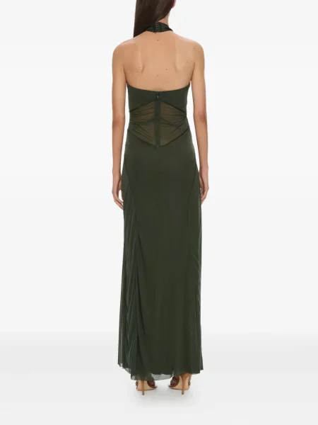 Rochie maxi Christopher Esber de costum verde