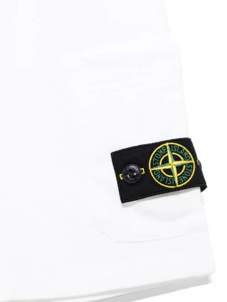 Szorty dziecięce Stone Island białe