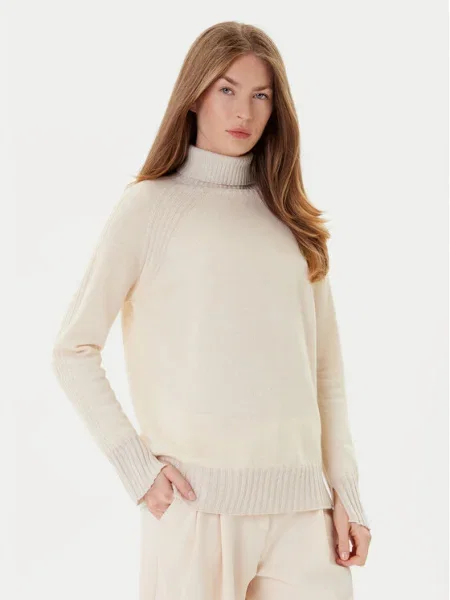 TWINSET Bluză cu gât bej