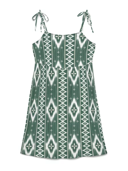 VERO MODA Rochie de vară VMMYMILO ecru / verde închis alb