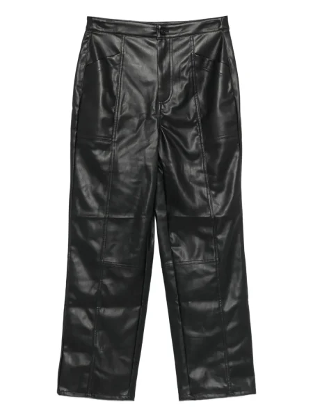 Pantaloni Dkny din piele negru