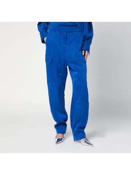 Spodnie cargo Ferragamo niebieskie
