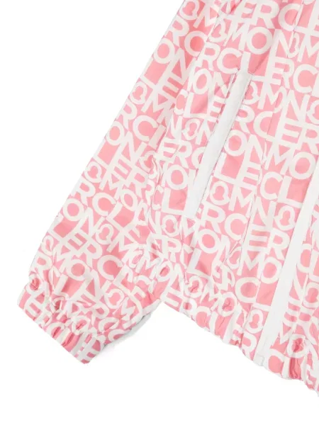 Kurtka bomber dziecięcy Moncler Enfant różowy