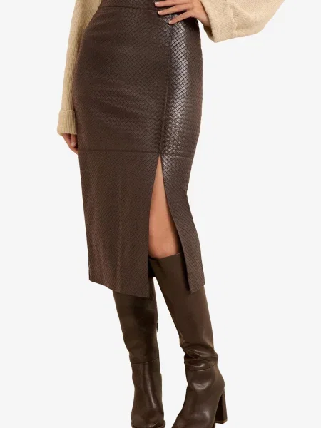 Love & roses Fustă ciocolatiu