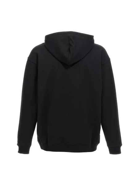 Bluza z kapturem Moschino z kapturem z nadrukiem czarna