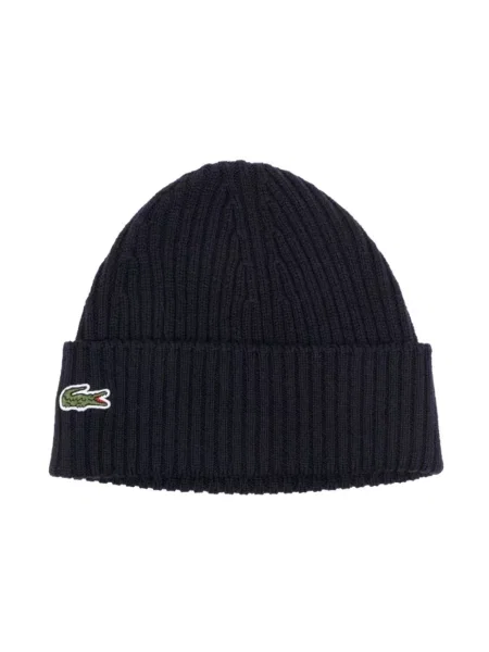 Czapka zimowa Lacoste navy blue niebieska